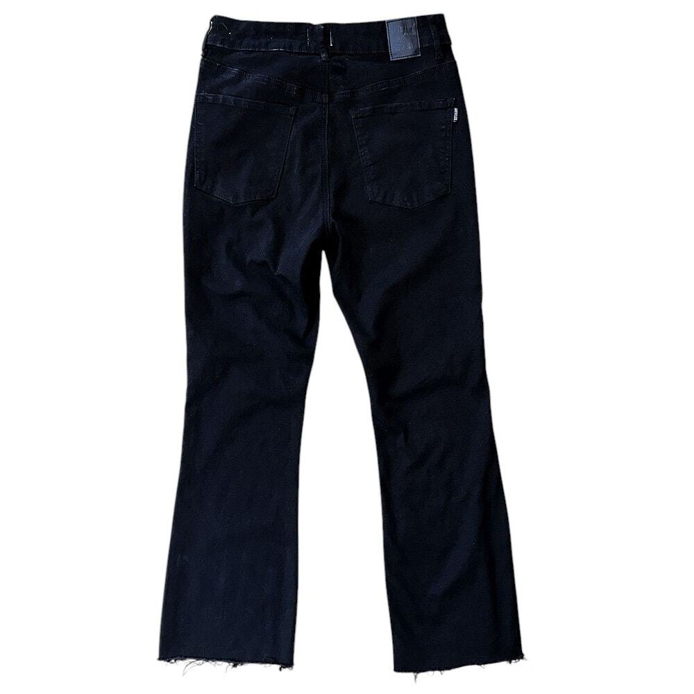 Articles of Society High-Rise Cropped Flared Black Jeans Size 2 26X26 - Picture 5 of 7